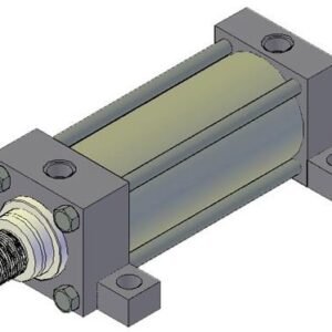 STANDARD HYDRAULIC CYLINDER (BORE DIA 80MM/ ROD DIA 56MM/ STROKE 1000MM) FOOT FLANGE MOUNTING